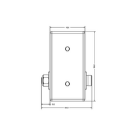 56-030-1 MODULAR SOLUTIONS DOOR PART 45MM X 90MM CHAIN PULLY - ANSI 25 ROLLER CHAIN